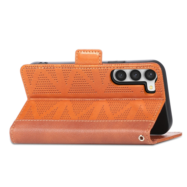 For Samsung Galaxy S23 5G Grid Leather Flip Phone Case