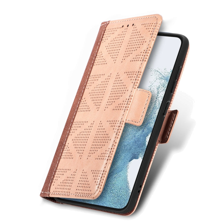 For Samsung Galaxy S23+ 5G Grid Leather Flip Phone Case