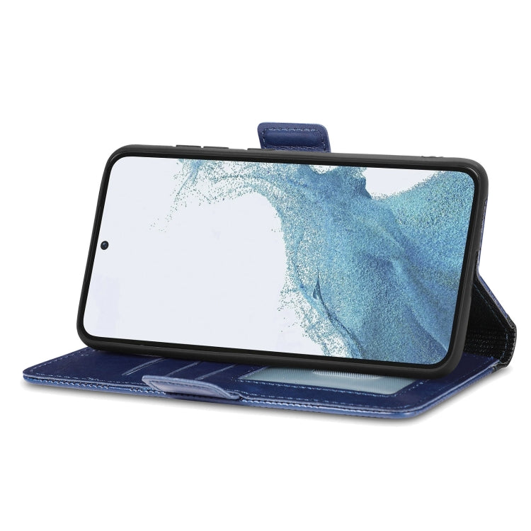 For Samsung Galaxy S23 Ultra 5G Grid Leather Flip Phone Case