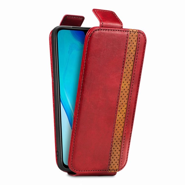 For vivo V25 Splicing Wallet Card Holder Vertical Flip Leather Phone Case