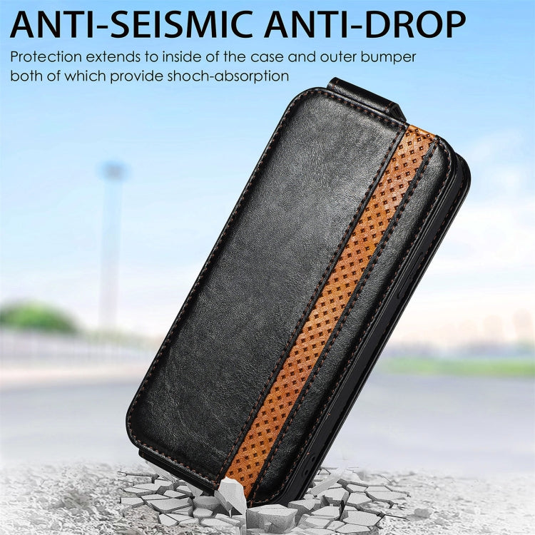 For Samsung Galaxy S23 5G Splicing Wallet Card Holder Vertical Flip Leather Phone Case