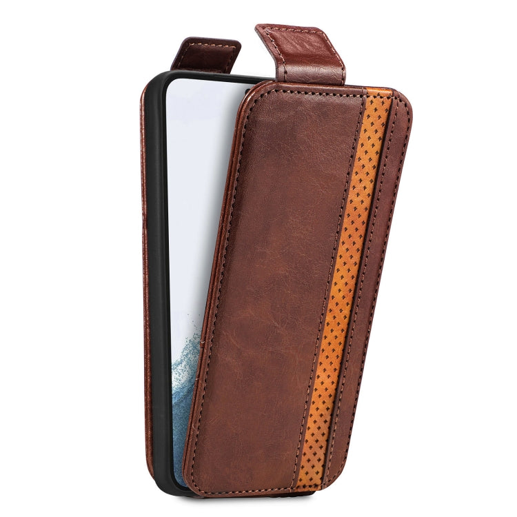 For Samsung Galaxy S23 Ultra 5G Splicing Wallet Card Holder Vertical Flip Leather Phone Case