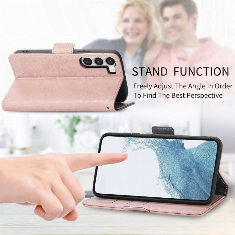 For Samsung Galaxy S23 5G Stereoscopic Flowers Leather Phone Case