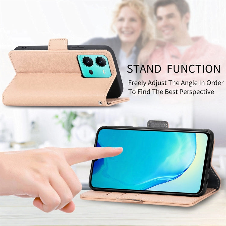 For vivo V25 Stereoscopic Flowers Leather Phone Case