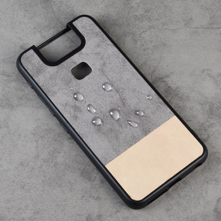 Shockproof Color Matching Denim PC + PU + TPU Protective Case For Asus Zenfone 6/6Z ZS630KL