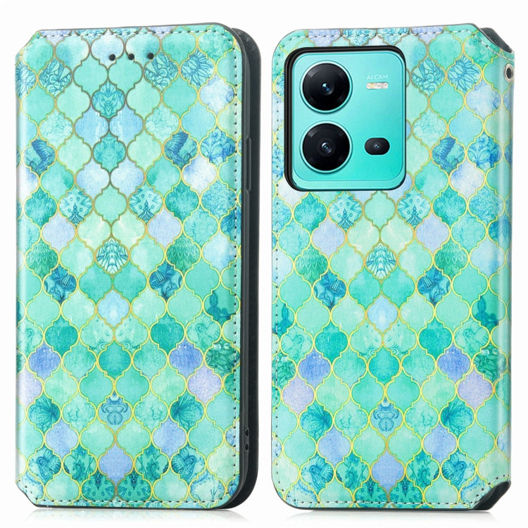 For vivo V25 CaseNeo Colorful Magnetic Leather Phone Case