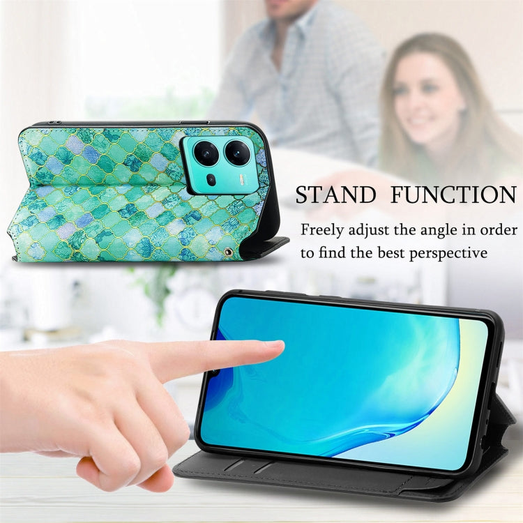 For vivo V25 CaseNeo Colorful Magnetic Leather Phone Case