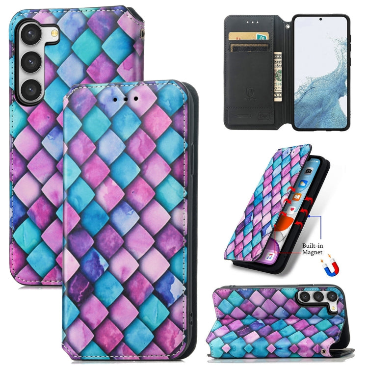 For Samsung Galaxy S23 5G CaseNeo Colorful Magnetic Leather Phone Case