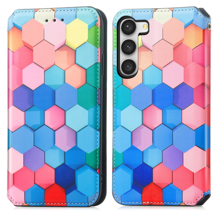 For Samsung Galaxy S23 5G CaseNeo Colorful Magnetic Leather Phone Case
