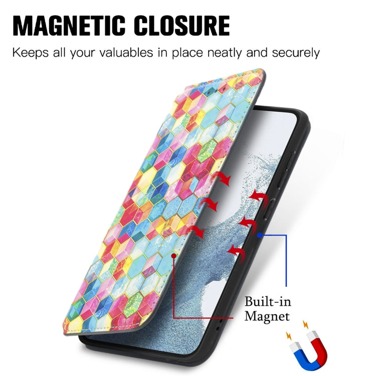 For Samsung Galaxy S23+ 5G CaseNeo Colorful Magnetic Leather Phone Case