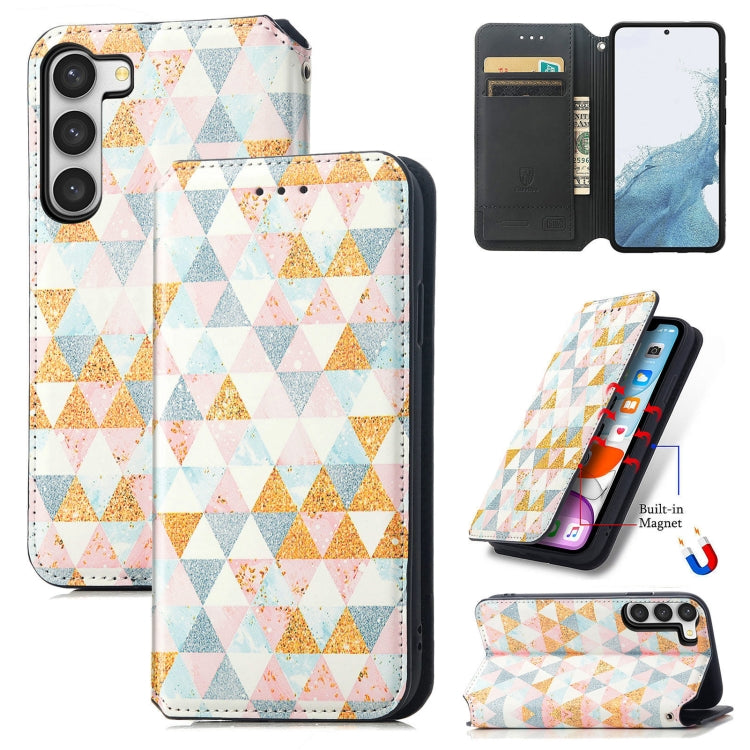 For Samsung Galaxy S23+ 5G CaseNeo Colorful Magnetic Leather Phone Case