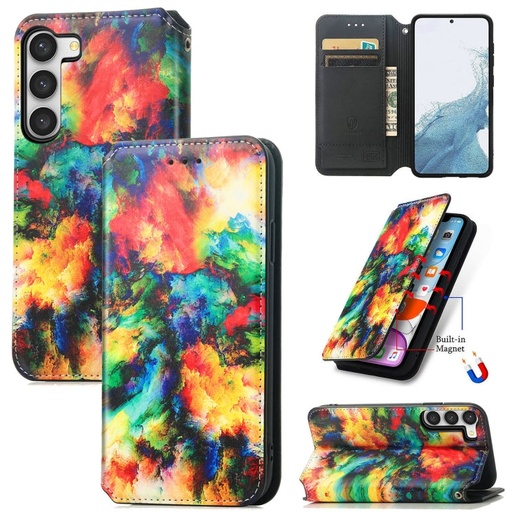 For Samsung Galaxy S23 Ultra 5G CaseNeo Colorful Magnetic Leather Phone Case