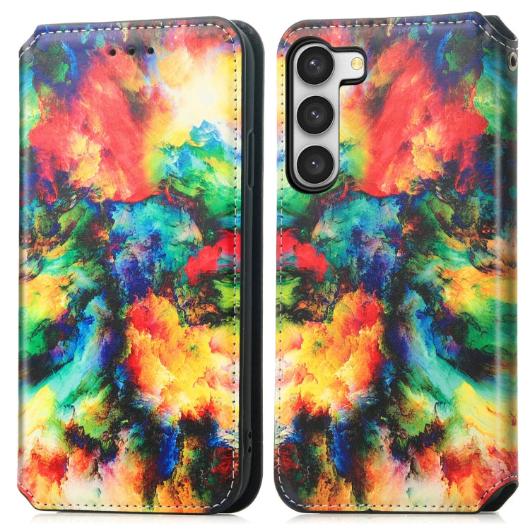 For Samsung Galaxy S23 Ultra 5G CaseNeo Colorful Magnetic Leather Phone Case