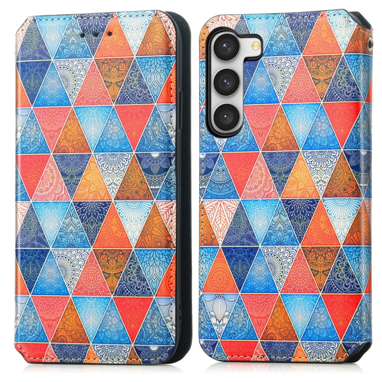 For Samsung Galaxy S23 Ultra 5G CaseNeo Colorful Magnetic Leather Phone Case