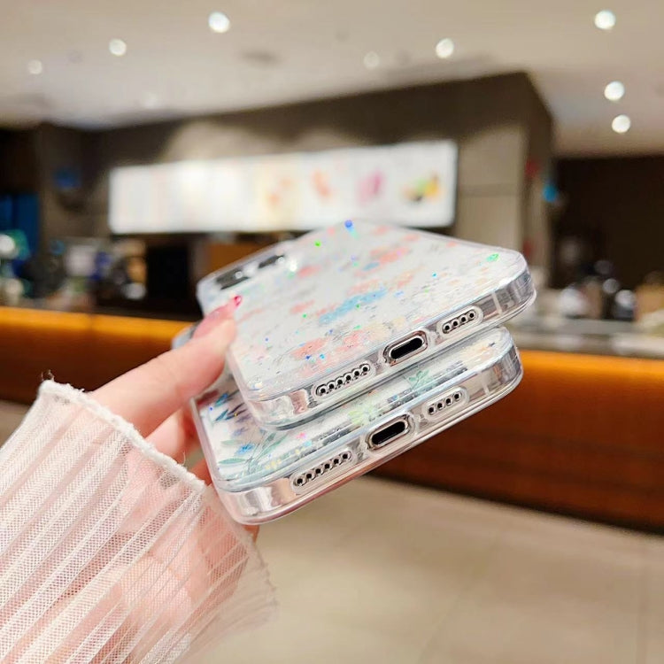 For iPhone 16 Pro Fresh Small Floral Epoxy TPU Phone Case