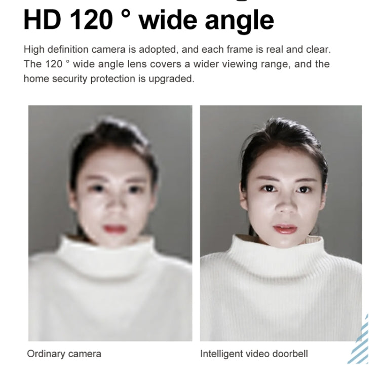 Wireless Doorbell Intelligent Visual Voice Intercom Monitoring Remote Intelligent Doorbell