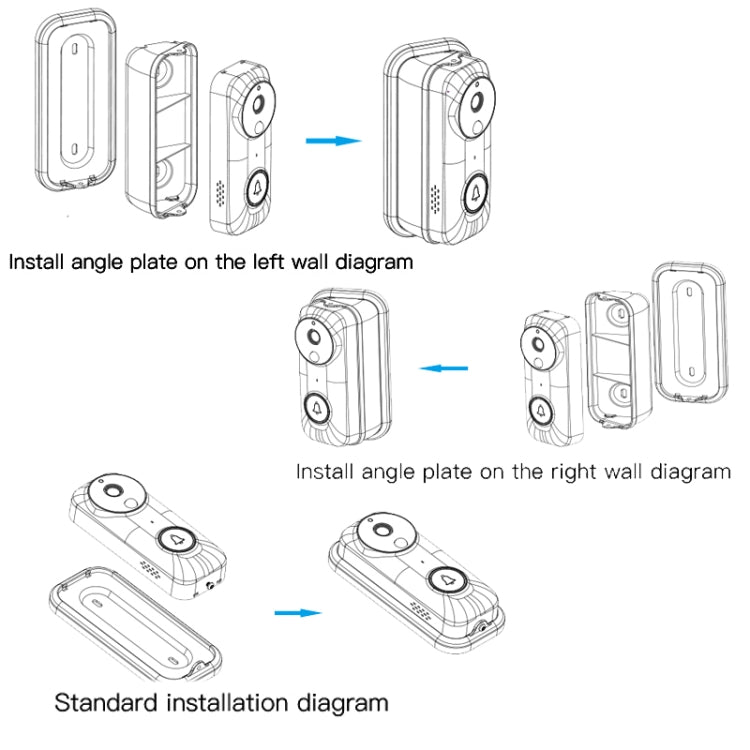 Wireless Doorbell Intelligent Visual Voice Intercom Monitoring Remote Intelligent Doorbell