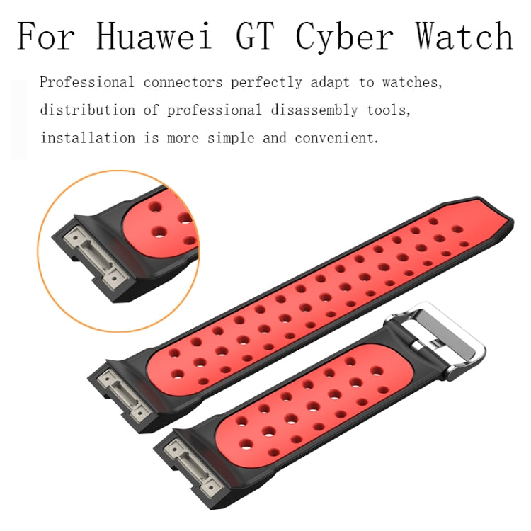 For Huawei Watch GT Cyber Two-Color Breathable Watch Band