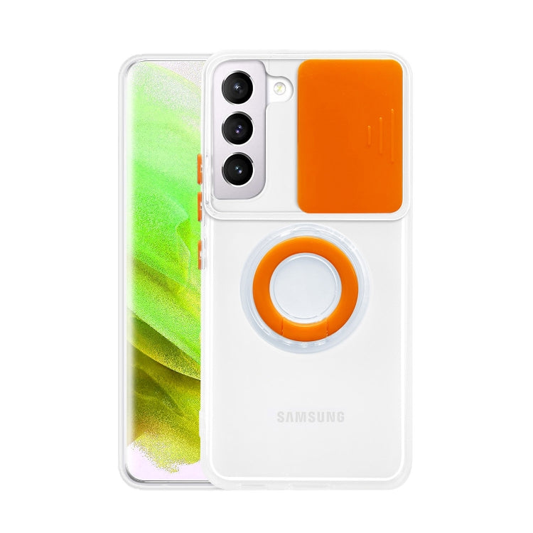 For Samsung Galaxy S23+ 5G Sliding Camshield TPU Phone Case with Ring Holder