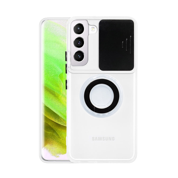 For Samsung Galaxy S23 5G Sliding Camshield TPU Phone Case with Ring Holder