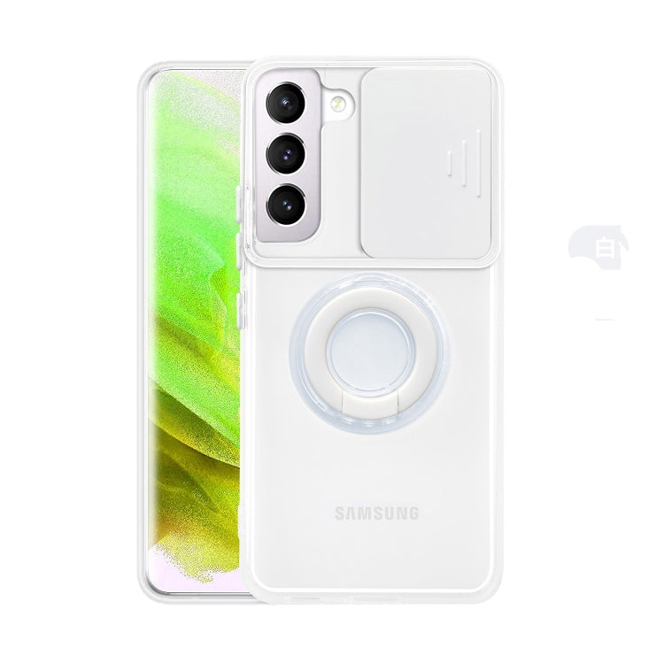 For Samsung Galaxy S23 5G Sliding Camshield TPU Phone Case with Ring Holder