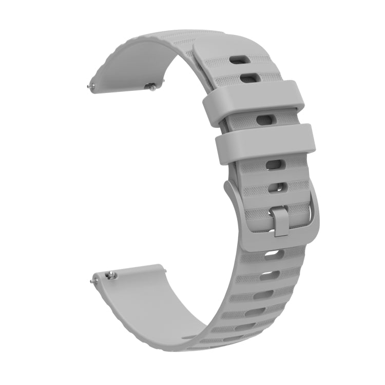 For Amazfit GTS 2E 20mm Wavy Dot Pattern Solid Color Silicone Watch Band