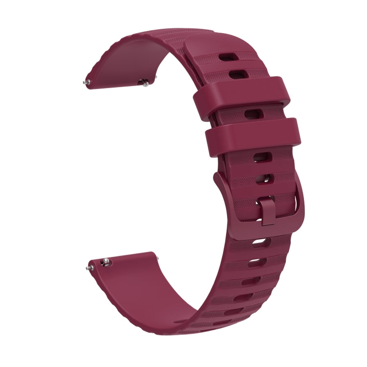 For Amazfit GTS 2 Mini 20mm Wavy Dot Pattern Solid Color Silicone Watch Band