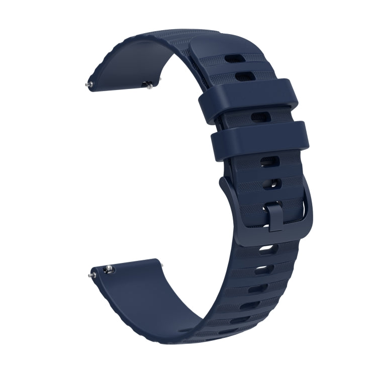 For Amazfit GTS 2 20mm Wavy Dot Pattern Solid Color Silicone Watch Band