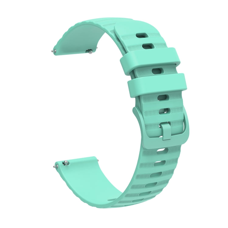 For Garmin Forerunner Sq2 20mm Wavy Dot Pattern Solid Color Silicone Watch Band