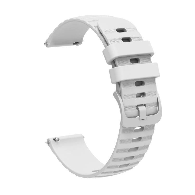 For Garmin Venu SQ 20mm Wavy Dot Pattern Solid Color Silicone Watch Band