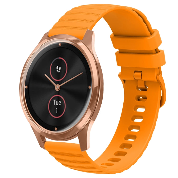 For Garminmove Luxe 20mm Wavy Dot Pattern Solid Color Silicone Watch Band