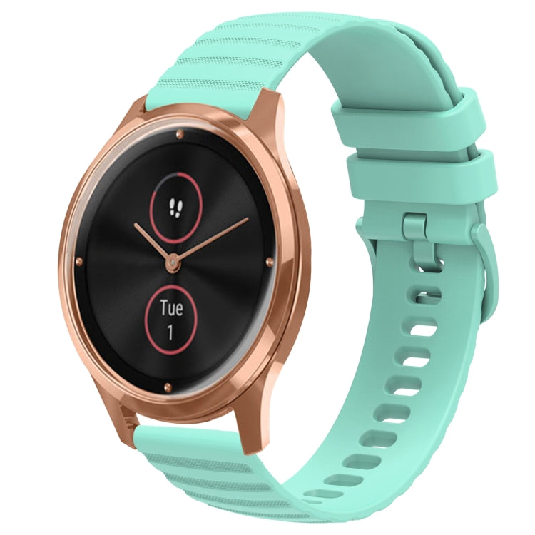 For Garminmove Luxe 20mm Wavy Dot Pattern Solid Color Silicone Watch Band