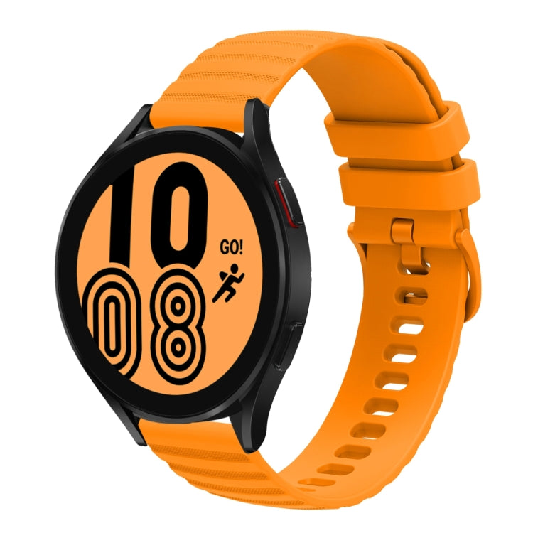 For Samsung Galaxy Watch 46mm 22mm Wavy Dot Pattern Solid Color Silicone Watch Band