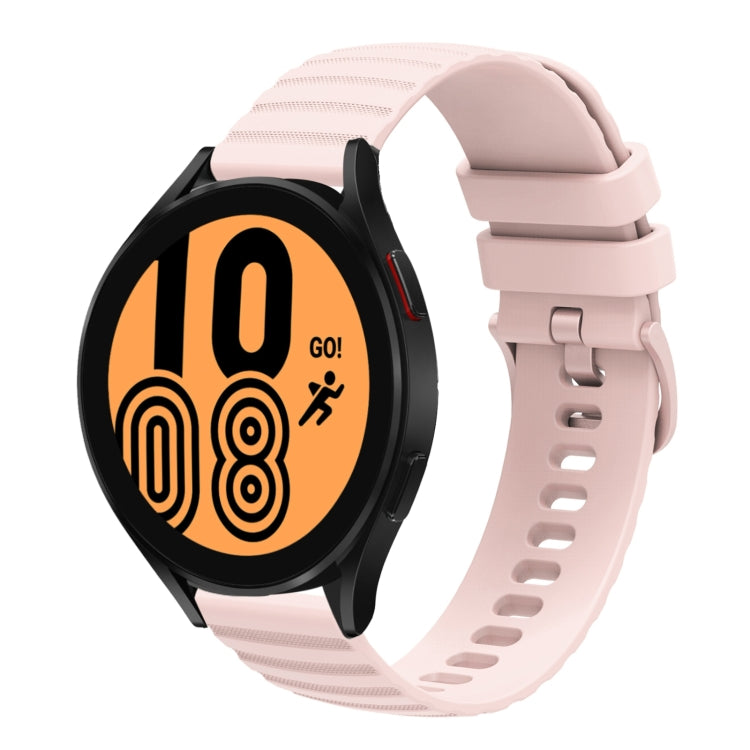 For Samsung Galaxy Watch 46mm 22mm Wavy Dot Pattern Solid Color Silicone Watch Band