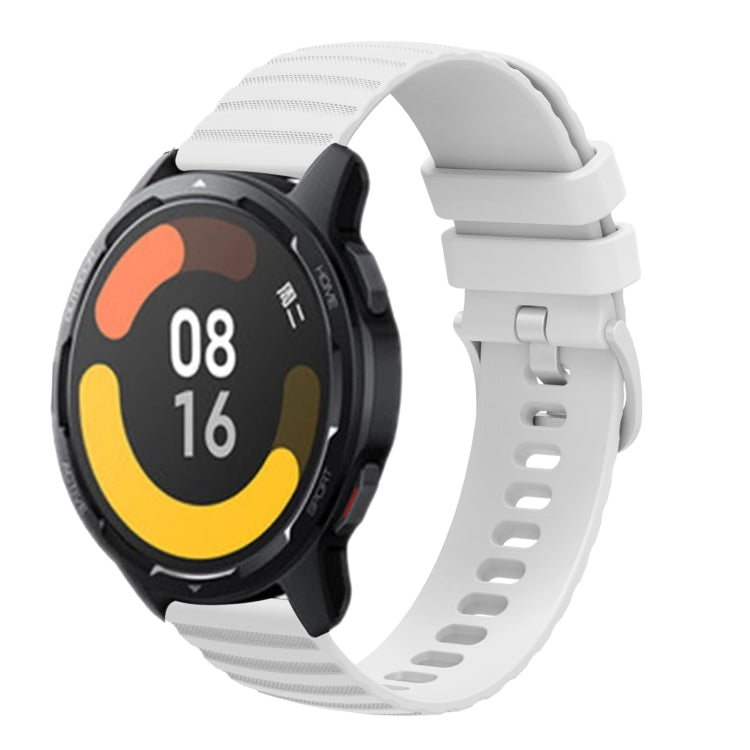For Xiaomi MI Watch Color 2 22mm Wavy Dot Pattern Solid Color Silicone Watch Band