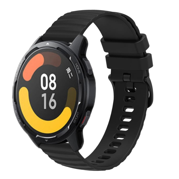 For Xiaomi MI Watch Color 2 22mm Wavy Dot Pattern Solid Color Silicone Watch Band