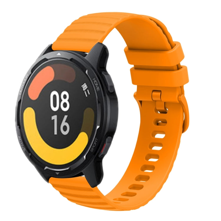 For Xiaomi MI Watch Color 2 22mm Wavy Dot Pattern Solid Color Silicone Watch Band