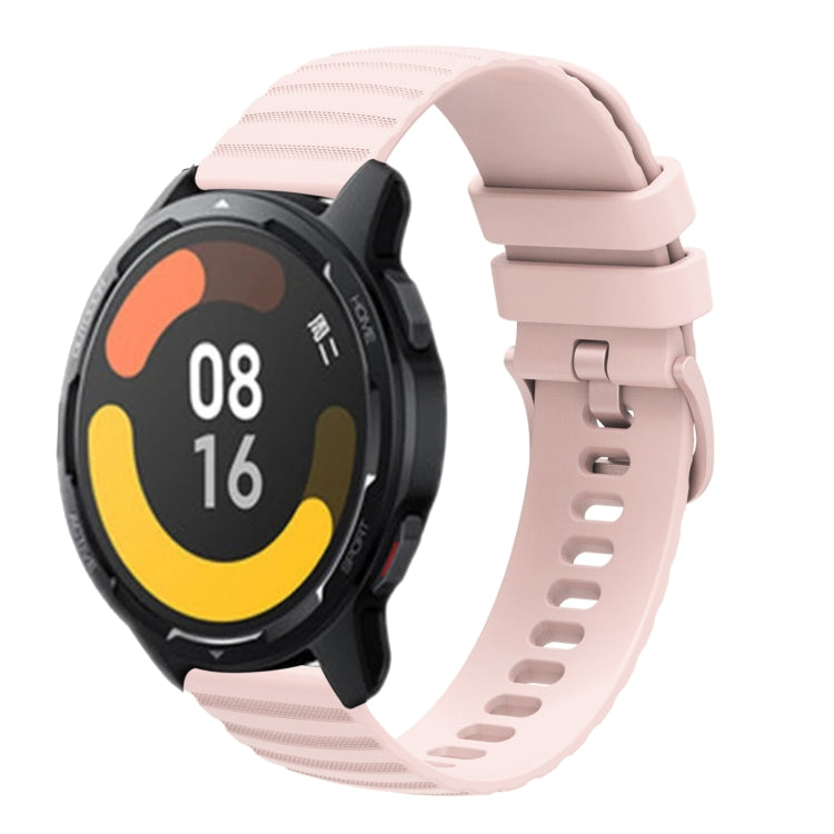 For Xiaomi MI Watch Color 2 22mm Wavy Dot Pattern Solid Color Silicone Watch Band
