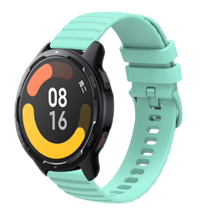 For Xiaomi MI Watch Color 2 22mm Wavy Dot Pattern Solid Color Silicone Watch Band