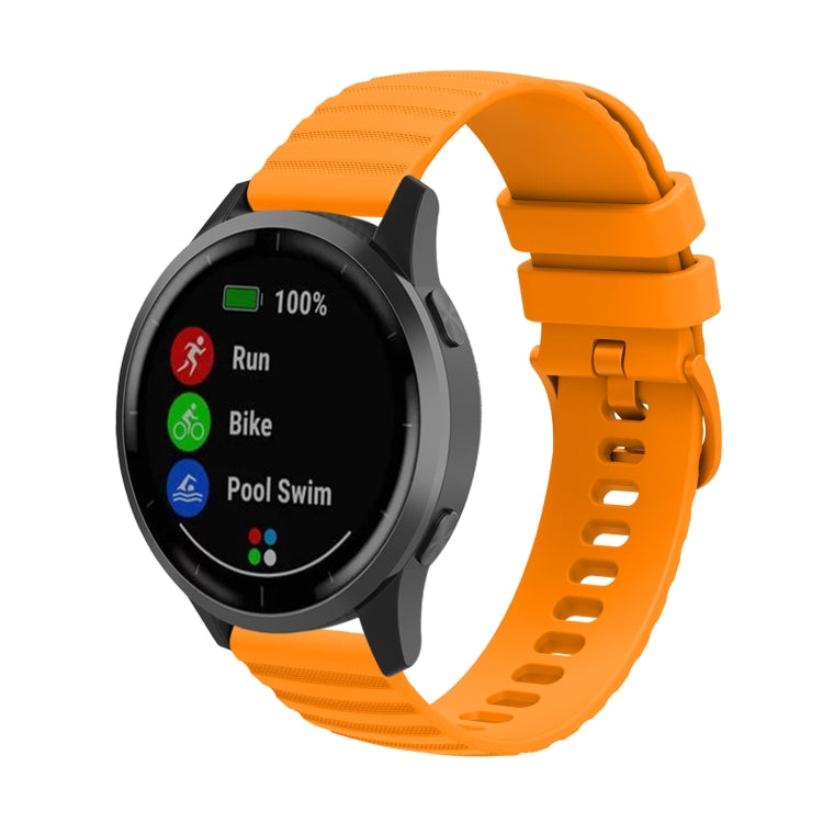 For Xiaomi MI Watch Color 22mm Wavy Dot Pattern Solid Color Silicone Watch Band