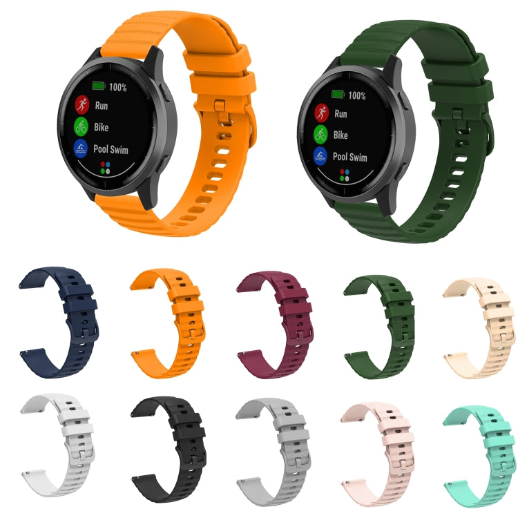 For Huawei Watch GT3 46mm 22mm Wavy Dot Pattern Solid Color Silicone Watch Band