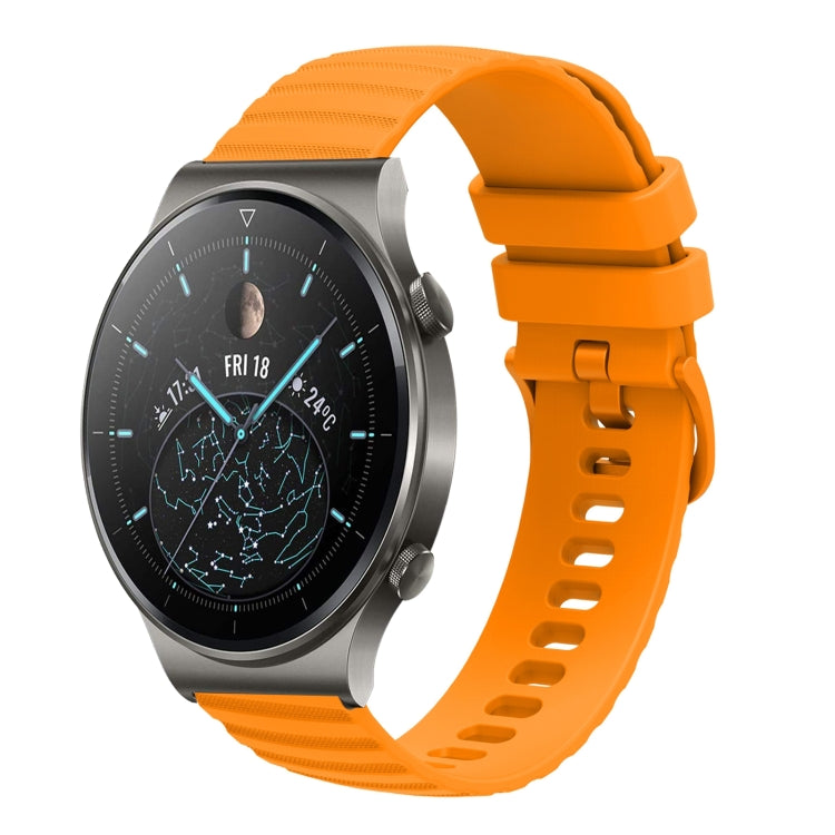 For Huawei GT2 Pro 22mm Wavy Dot Pattern Solid Color Silicone Watch Band