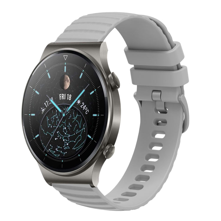 For Huawei GT2 Pro 22mm Wavy Dot Pattern Solid Color Silicone Watch Band