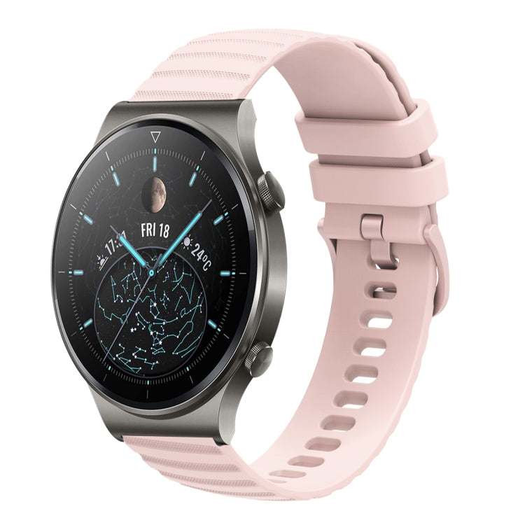 For Huawei GT2 Pro 22mm Wavy Dot Pattern Solid Color Silicone Watch Band