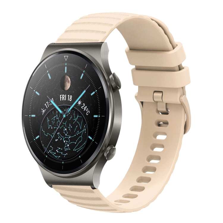 For Huawei GT2 Pro 22mm Wavy Dot Pattern Solid Color Silicone Watch Band