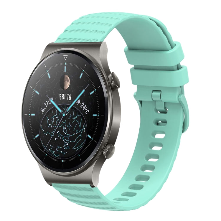 For Huawei GT2 Pro 22mm Wavy Dot Pattern Solid Color Silicone Watch Band