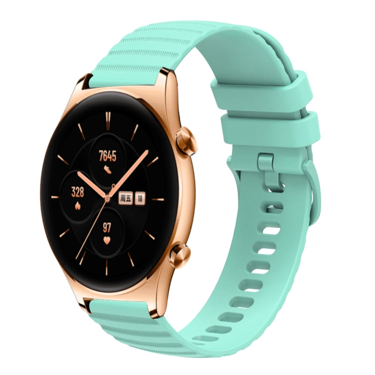 For Honor Watch GS 3 22mm Wavy Dot Pattern Solid Color Silicone Watch Band