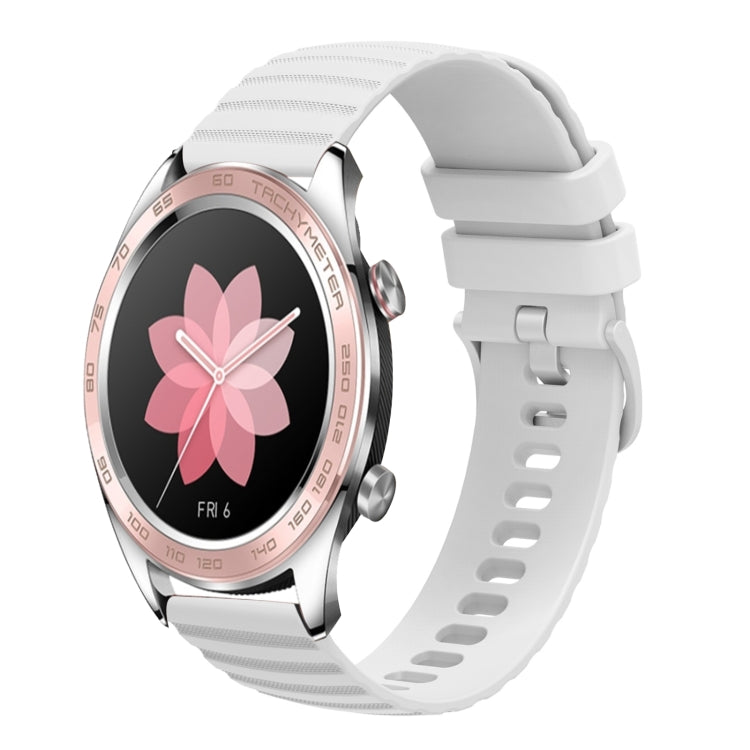 For Honor Watch Dream 22mm Wavy Dot Pattern Solid Color Silicone Watch Band