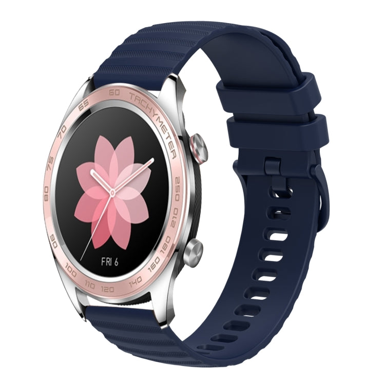 For Honor Watch Dream 22mm Wavy Dot Pattern Solid Color Silicone Watch Band