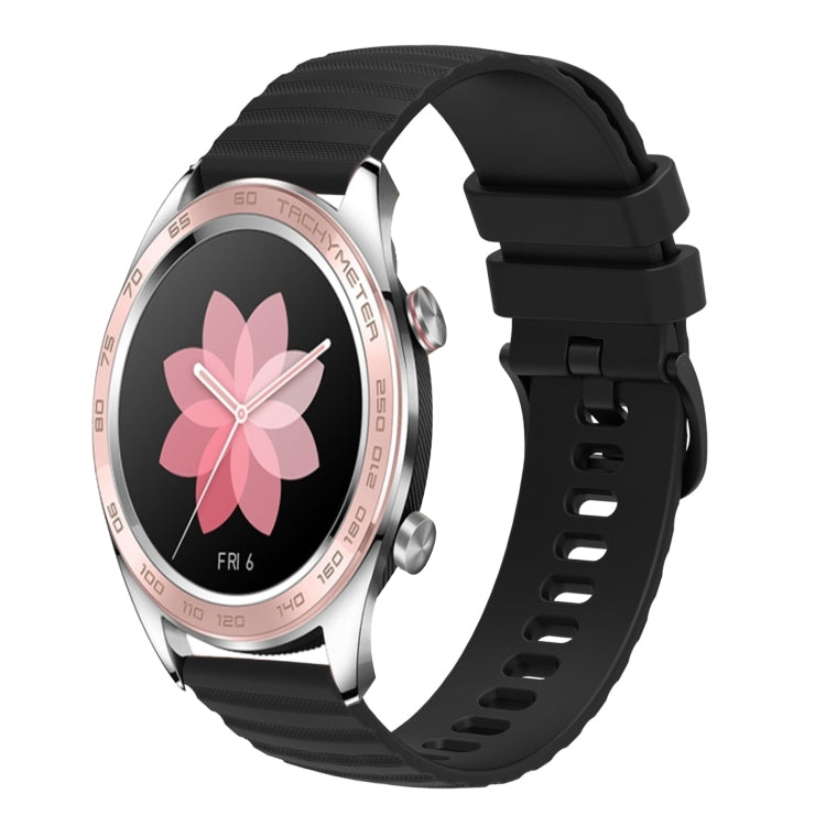 For Honor Watch Dream 22mm Wavy Dot Pattern Solid Color Silicone Watch Band